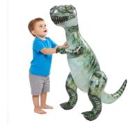 Giant Inflatable T-Rex - Pack of 1 - 3ft/0.9m Tall Green Blow-Up Dinosaur - Fun Event Indoor Outdoor Prop Inflatable Display Childs Kids Jurassic Birthday Party Decoration