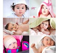 Giant Innovative Cute Smiling Baby Poster for Pregnant Women Room Decor 6.1B (Size : 12 x 18 Inch) Pack of 6