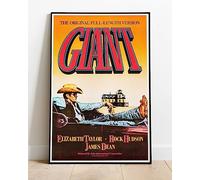 Giant James Dean Elizabeth Taylor Rock Hudson Movie Film Promo Poster :: Huge 36"x24" Poster Print Similar (Slightly Larger) to A1 Size : Retro Reproduction BRING YOUR WALLS TO LIFE !! #3