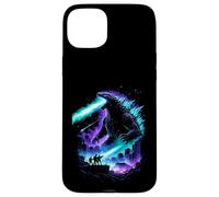 Giant Kaiju City Attack Atomic Breath Pixel Art Case for iPhone 15 Plus