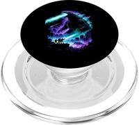 Giant Kaiju City Attack Atomic Breath Pixel Art PopSockets PopGrip for MagSafe