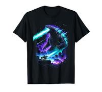 Giant Kaiju City Attack Atomic Breath Pixel Art T-Shirt