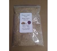 Giant Land Snail High Protein Food Mix, 100g Mixed Veg and Hibiscus