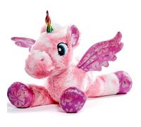 Giant Large 56cml Angel Unicorn Pink Laying Soft Plush Toy Sweet Gift