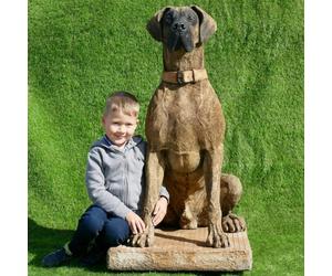 Giant life-size Hunting Dog Great Dane Statue