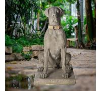 Giant Life-Size Hunting Dog Great Dane Statue - Classic Finish