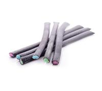 Giant Liquorice Flyers Sour Liquorice Candy Sticks with Assorted Tangy Fruit Flavour Crystal Centres 80 Pieces Classic British Sweets Suitable for Vegans
