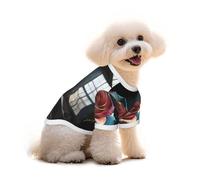 Giant Mechanical Rose Dog T-Shirt Clothes Apparel Puppy Vest Pet and Elastic Tank Top Clothing, Dogs Cats Pullovers Cute Breathable Soft Medium