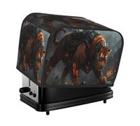 Giant Mechanical Tiger Toaster Cover 2 Slice Kitchen Small Appliance Covers With Pockets Dust And Fingerprint Protectio
