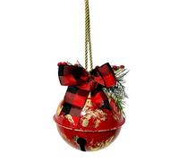 Giant Metal Christmas Bells, Christmas Decoration with a Bow, Festive Metallic Ringing Ornaments, for Garden Party as well as Winter Festival