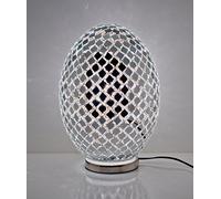 Giant Mirrored Mosaic Egg Lamp