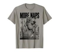 Giant Monster Cat More Naps Funny Feline Cats Attitude T-Shirt
