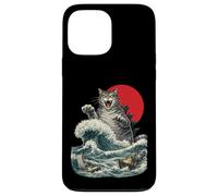 Giant Monster Cat Rising From the Ocean Case for iPhone 13 Pro Max
