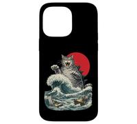 Giant Monster Cat Rising From the Ocean Case for iPhone 14 Pro Max