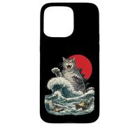 Giant Monster Cat Rising From the Ocean Case for iPhone 15 Pro Max