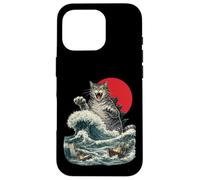 Giant Monster Cat Rising From the Ocean Case for iPhone 16 Pro
