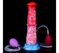 Giant Monster Dildo - Squirting Horse Inflatable Dildo, Butt Plug Anal Toy & Butt Expand Trainer for Women, Men & Couples(10.24in Dildo+Injection airbag+Inflatable airbag)