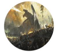 Giant Monster Fantasy Forest 1000 Piece Jigsaw Puzzle Round Paper for Adults Epic Landscape