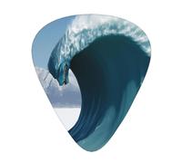 Giant monsters in the waves 12 Pack Guitar Picks Plectrums,4 pieces in each of 3 sizes, Suitable for a wide range of stringed instruments