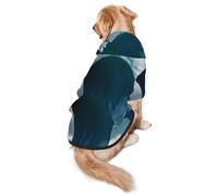 Giant Monsters in The Waves Dog Hoodie for Medium and Large Dogs – Soft Polyester Pet Clothes, Suitable for All Seasons