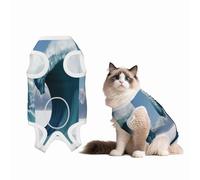 Giant Monsters in The Waves Recovery Suit for Dogs Cats After Surgery,Pet Recovery Shirt, Dog Onesies Pet Surgery Recovery Suit