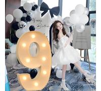 Giant Mosaic Illuminated Letters and Numbers Decoration for ‘Marry Me’ Proposal Decorations, Suitable for Baby Christening Party Decorations.(9,120cm/47in)