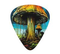 giant mushroom 12 Pack Guitar Picks Plectrums,4 pieces in each of 3 sizes, Suitable for a wide range of stringed instruments