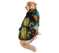 Giant Mushroom Dog Hoodie for Medium and Large Dogs – Soft Polyester Pet Clothes, Suitable for All Seasons