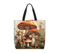 Giant Mushroom Shopper Bag Durable Handbag Lightweight Grocery Bags For Casual Work Yoga