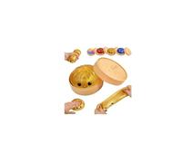 Giant Mystery Dumpling Squish y, Mystery Squish y DumplingBox,Colorful Dumpling Squishes SensoryStress Balls with Steamer,Easter Basket Stuffers,Soft Squeeze Toys for Stress Relief for Adults & Kids