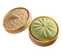 Giant Mystery Dumpling Squishy, 10CM Jumbo Dumpling Squishy Toy With Steamer Box, Dumpling Squishy Soft Squeeze Decompression Doug For Adults & Kids, Anxiety Relief Fidget Toy (Green)