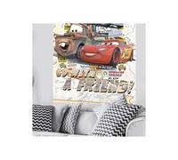 Giant non-woven poster - Disney Pixar - Cars - H 200 x W 120 cm - Multicolored - Easy to apply
