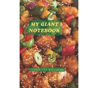 Giant Notebook 500 lined Pages, sweet & sour Theme: 6 x 9 with page numbers: giant journal, stationery, bulletjournal, planner, notebooks, midori, ... agenda, planning, cooking, recipes