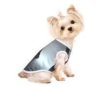 Giant Nuclear Ship Print Lightweight Dog Vest, Cat Sleeveless Shirt, Breathable Mesh Design for Summer Walking and Play