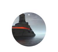 Giant Nuclear Ship Printing 10 Pcs Car Air Freshener Hanging Sheets Scented Hanging Sheets With Rope For Home