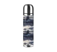 Giant Nuclear Ship Vacuum Bottle with Full-Body Design – Premium Insulated Stainless Steel Thermos with Pu Leather Exterior for Outdoor, Office, and Home Use