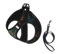 Giant Object Crack Dog Harness - Breathable, Reflective, And Adjustable Pet Vest, Suitable For Small Cats And Dogs