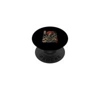 Giant Octopus & Wild Waves Ukiyo-e Sea Monster PopSockets Adhesive PopGrip
