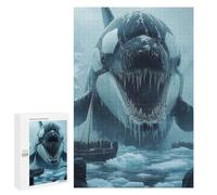 Giant Orca in Arctic Waters - Decorative Wooden Puzzle, 1000 PCS, Festive Gift for Adults - for A Rewarding Weekend Challenge