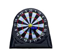 Giant Outdoor Inflatable Soccer Dart Board with 8pcs Soccer Ball&350W Blower&Support Frame for Kick Dartboard Sport Game (3m height)