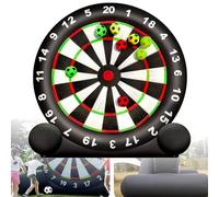 Giant Outdoor Soccer Ball Inflatable Dart Game Yard Inflatable Football/Soccer Dart Board with Blower for Fun Sports Meeting, 8 Sticky Football Dartboard for Team Building,B-4M/13FT