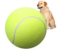 Giant Oversized Canine Ball - Big Interactive Pet Toy, Thick Rubber Exercise Sphere, Tennis Supply, Tough Outdoor Play Equipment, Puppy Training Accessory | High Visibility