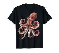 Giant Pacific Octopus Psychedelic Ocean Art Marine Life T-Shirt
