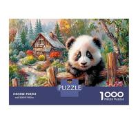 Giant Panda 100% Recycled Cardboard Panda in Woods 1000Pc Jigsaw Puzzle Adults Fun Activity for Rainy Days 38x26cm/1000pcs