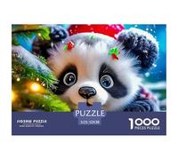Giant Panda, 1000-piece Jigsaw Puzzle, Engaging Mental Workout Transforming Leisure Time Into Productive Play, Ideal Cooperative Task Strengthening Communication Teamwork Relationships, Suitable for A