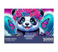 Giant Panda, 1000-piece Jigsaw Puzzle, Engaging Mental Workout Transforming Leisure Time Into Productive Play, Ideal Cooperative Task Strengthening Communication Teamwork Relationships, Suitable for A