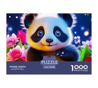 Giant Panda, 1000-piece Jigsaw Puzzle, Interactive Tabletop Amusement Inspiring Friendly Rivalry Laughter Engagement, Great Choice for Gatherings Celebrations Shared Recreational Moments, Suitable for