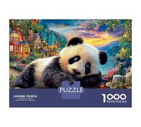 Giant Panda 1000 Piece Jigsaw Puzzles Sleeping Panda Adults Aged 12 And Above Educational Games Home Decoration Difficult Challenging Birthday Gifts 70x50cm/1000pcs