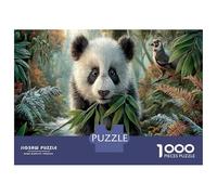 Giant Panda 1000 Piece Puzzle for Relaxation Bamboo Sprigs for First-Time Jigsaw Users Memory Improvement Housewarming Gift 70x50cm/1000pcs