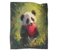 Giant Panda 3D Printed Blanket Game Blanket Throw Blanket for Adult Children Video Games Comforter Cover for Kid Teens Boys And Girls Man 50x60inch(127x152cm)